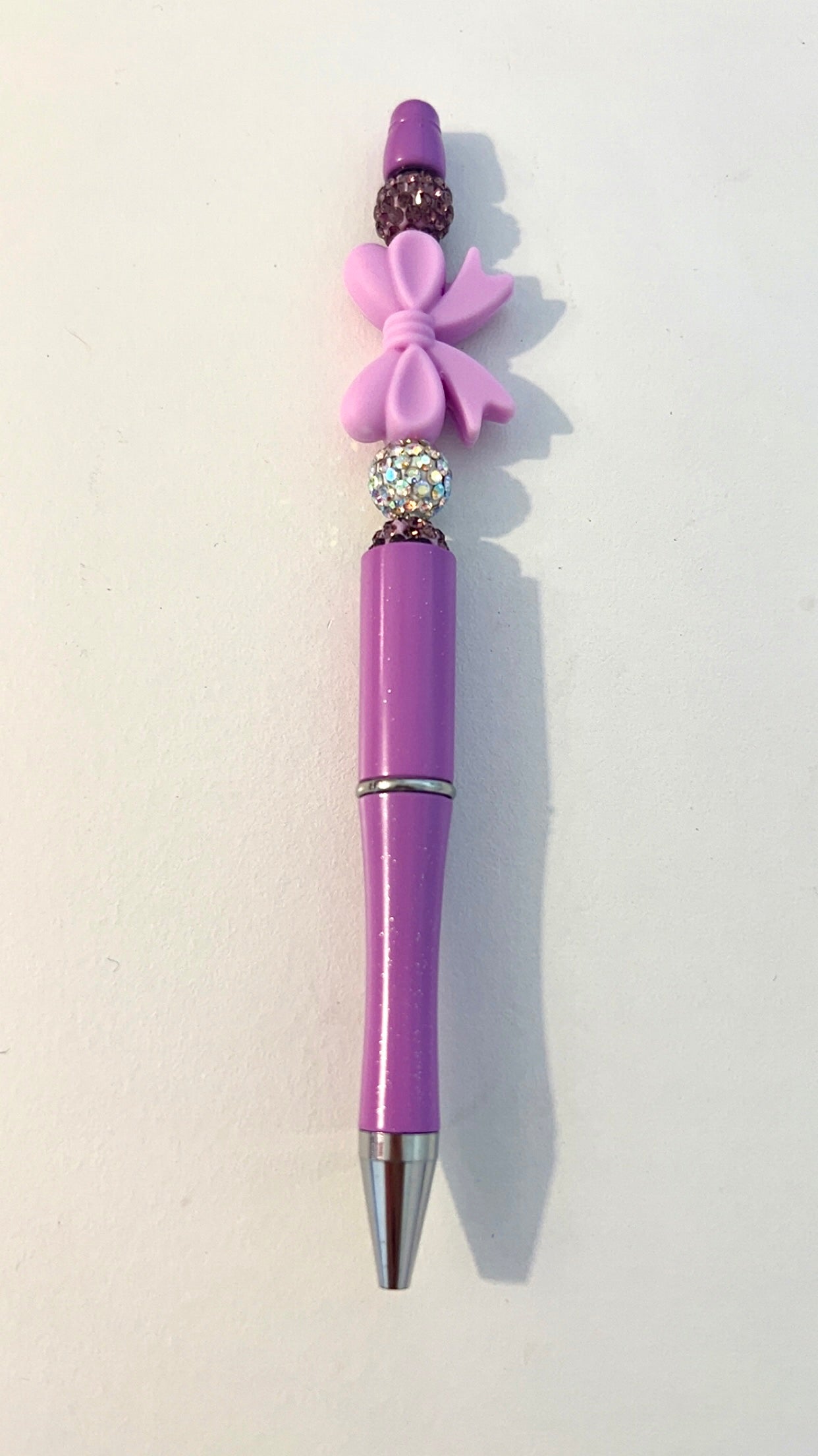 Monochrome Purple Bow Pen