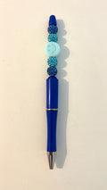 Monochrome Blue Smilie Face Pen